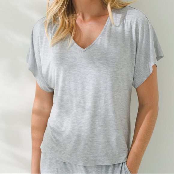 NWT Soma COOL NIGHTS Tee & Shorts Pajama Set - Picture 2 of 8